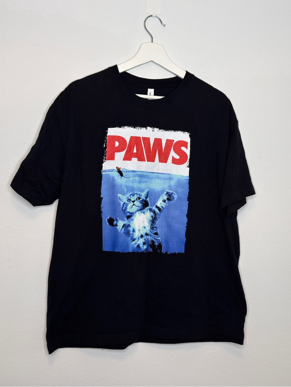 PAWS- Large-Black T-shirt